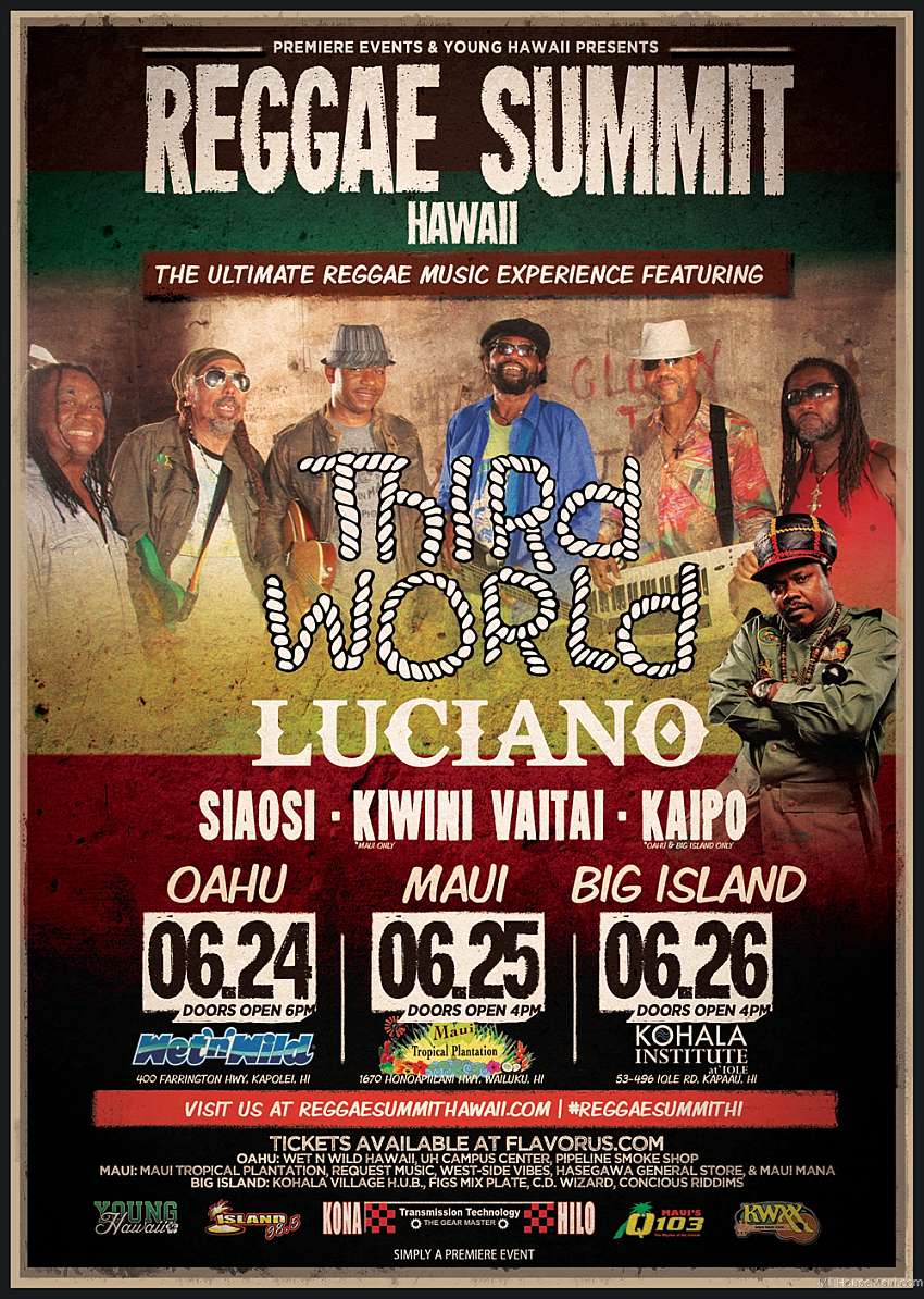 The Island Sound Reggae Summit Hawai’i Lineup